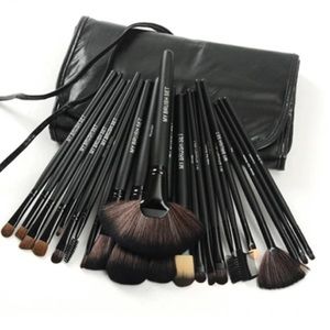 24 piece Roll-up Makeup Brush Set